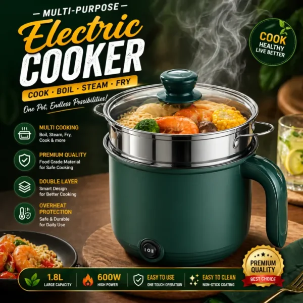 Sf32e24585551473e844bb93e720db755u.jpg_720x720q80.jpg_ Mini Electric Rice Cooker 1.8 L Non-stick Cooking Machine Double Layer Hot Pot Multifunction Electric Rice Cooker 220V